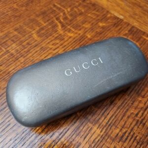 Gucci bronze hard eyeglass case
